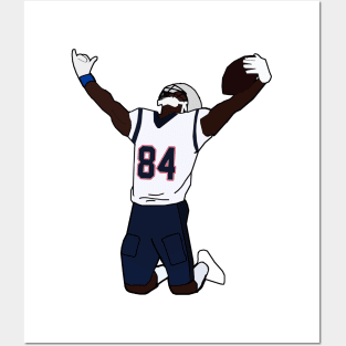 Antonio Brown New England Patriots Posters and Art